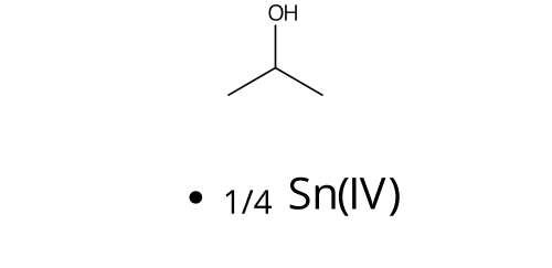 Tin(IV) isopropoxide, 99 % (metals basis), 10 % (w/v in isopropanol) Chemical Structure